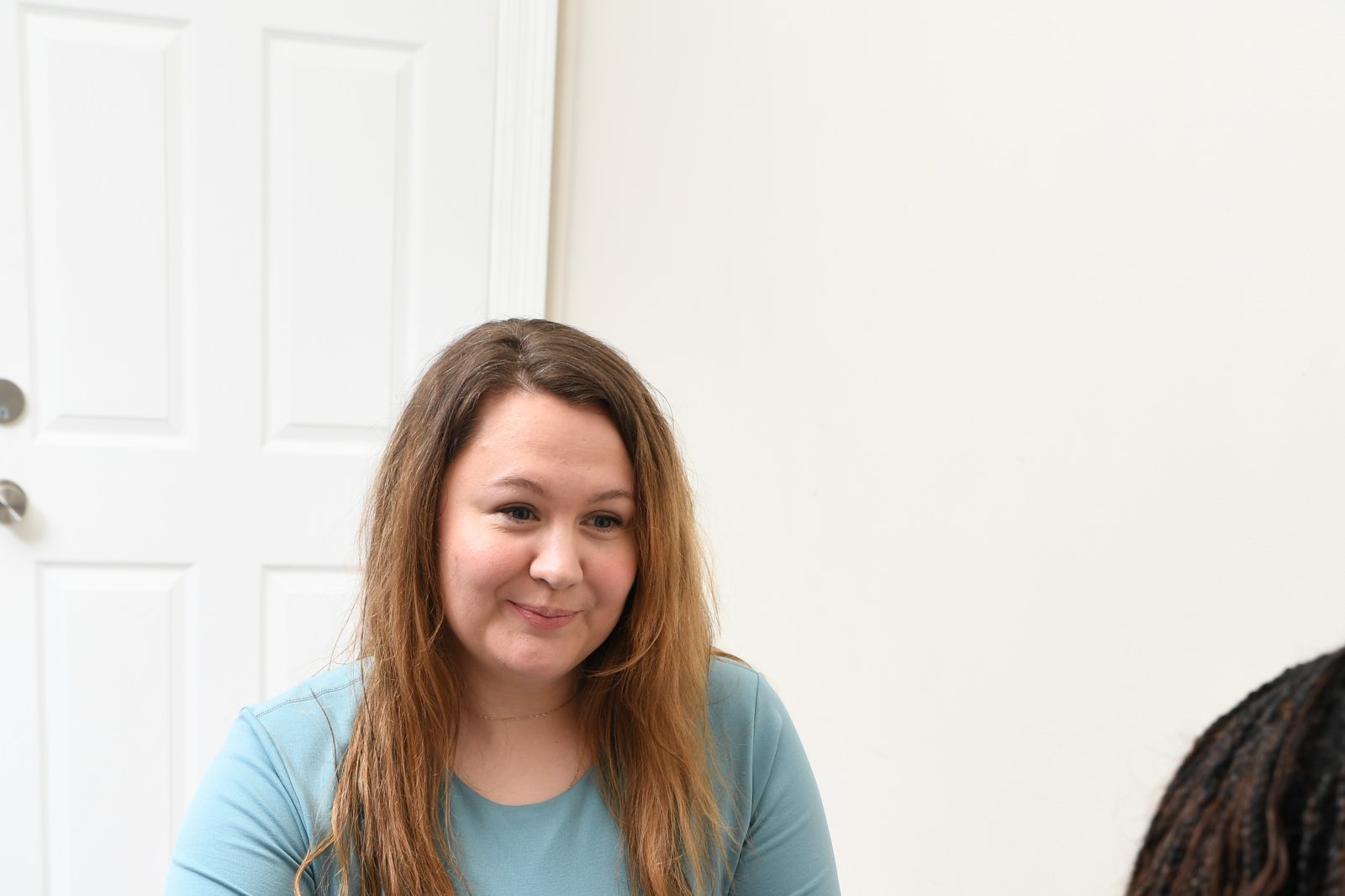 A Southern View Media team member talking with a client