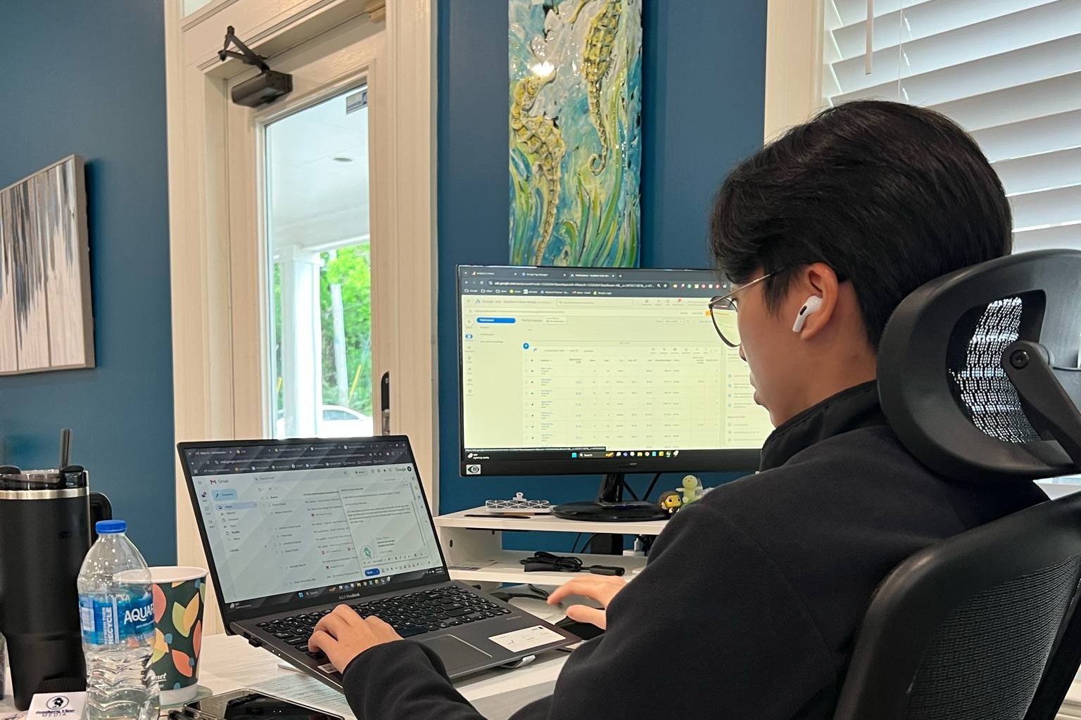 A Southern View Media team member at work