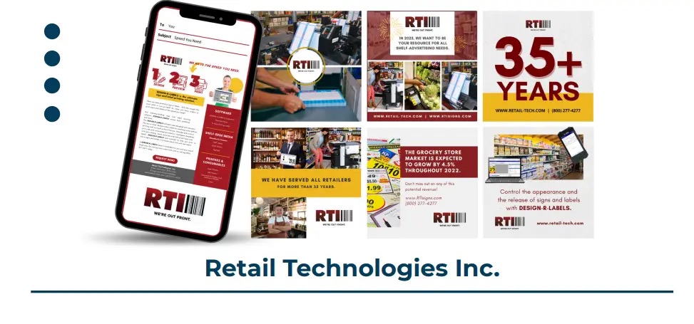 The RTI email campaign and social media posts Southern View Media designed